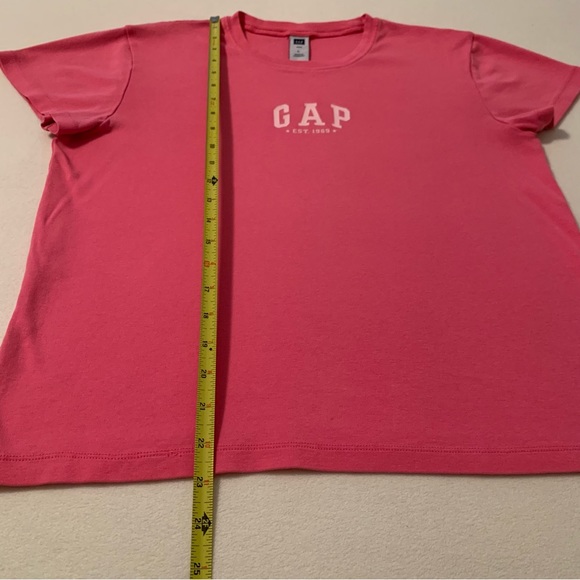 GAP bright pink logo tee, short sleeve t-shirt L - Picture 5 of 9